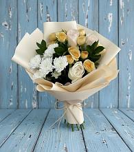 Букет цветов из:  Розы и Хризантемы #REPLACE_PRED# Зее