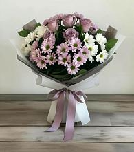 Букет цветов из:  Хризантемы и Розы в Зее