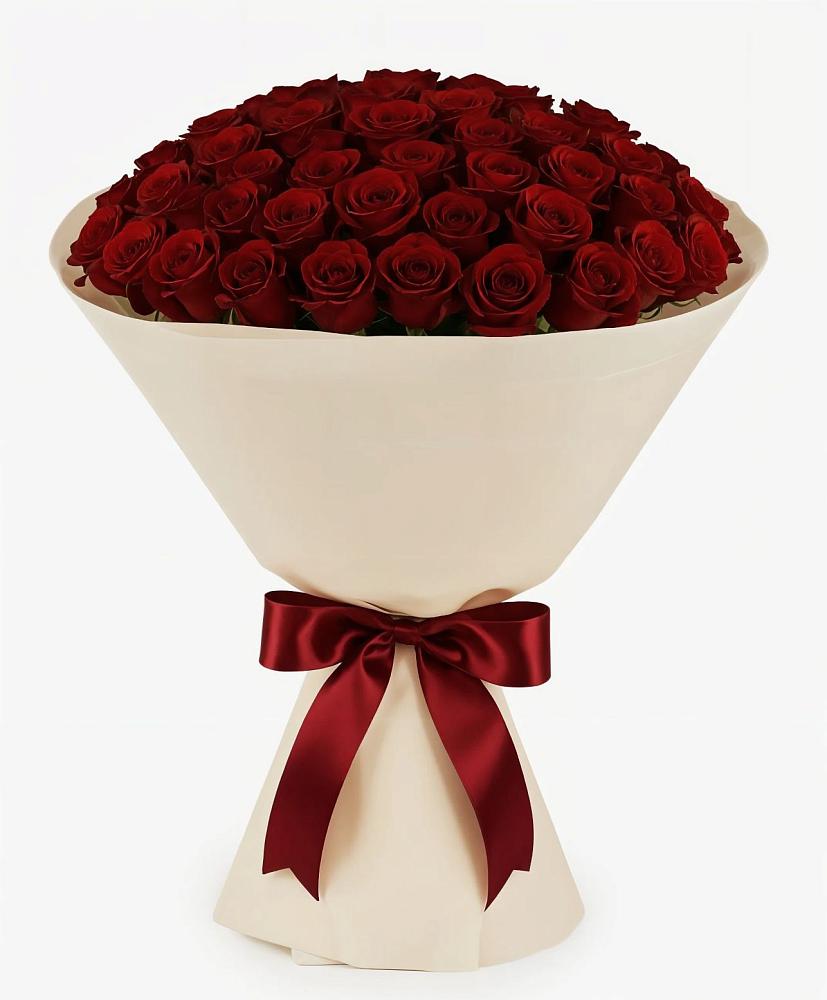 Букет 101 Бордовая роза Блэк Бакарра в Зее