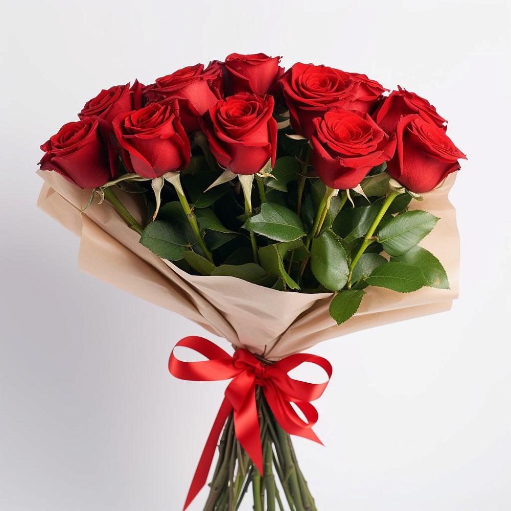 Букет 11 Красных роз Эдлесс Лав в Зее